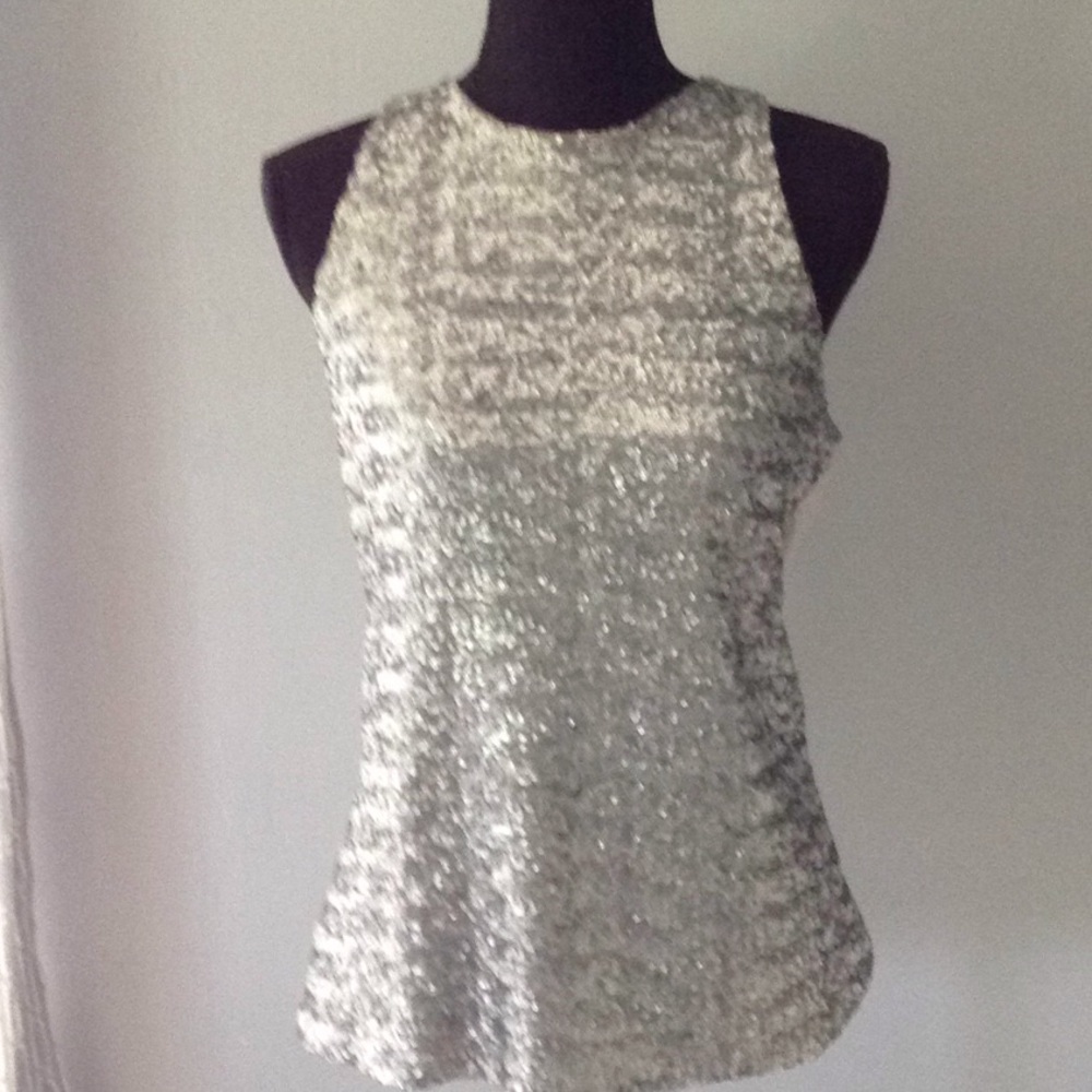 Ann Taylor sequin tank top, size M